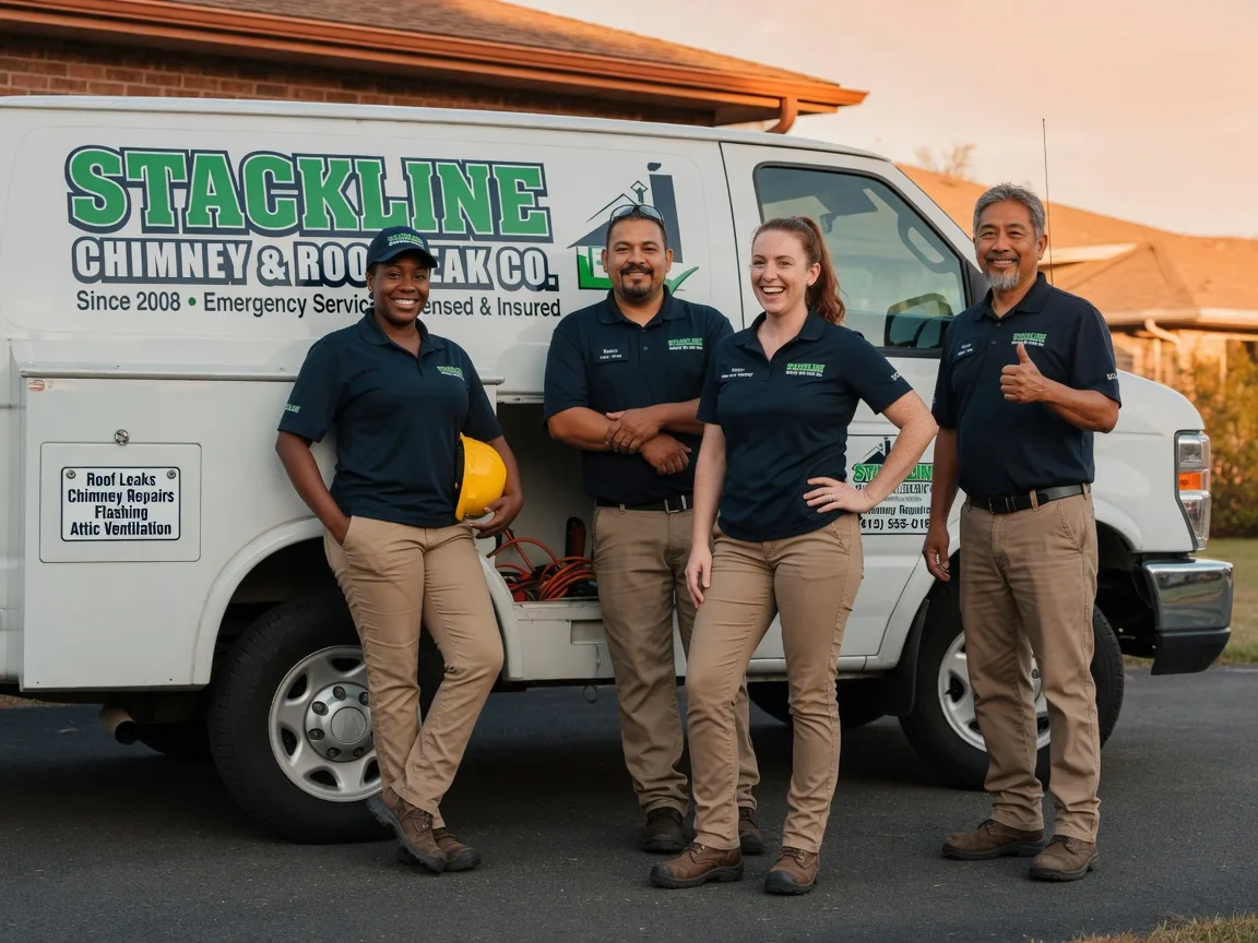 Chimney flashing repair company in Morrison, OK